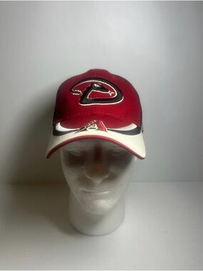 MLB Arizona Diamondbacks Red and White Curved Brim Hat